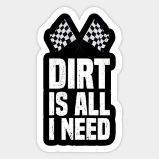 Dirt Bike Racing Track Motocross Sticker